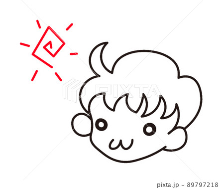 男の子_線画02 89797218