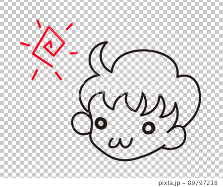 男の子_線画02 89797218