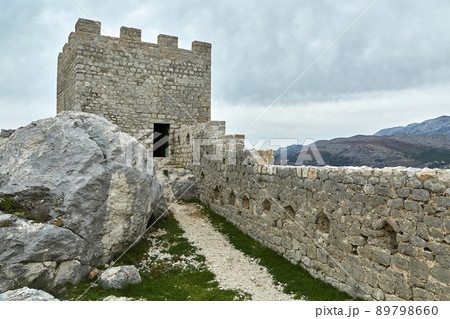 Fortification on a cliff 89798660