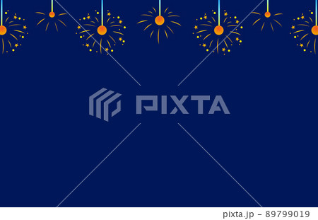 線香花火とコピースペースのイラスト 89799019