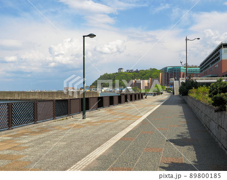 小樽　海沿いの歩道 89800185