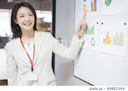 ビジネス 女性 ミーティング プレゼン ビジネス 女性 ミーティング プレゼン 89802364