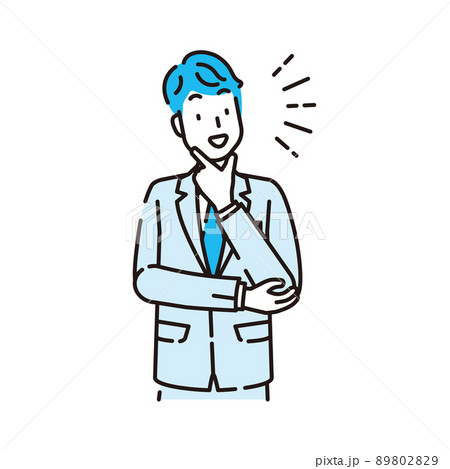 線画人物 89802829