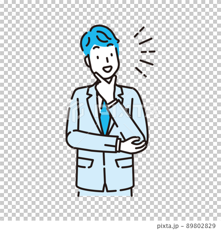 線画人物 89802829