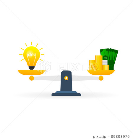 Idea scale money, great design for any purposes. Business financial investment 89803976