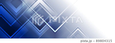 Abstract blue white technology geometric glossy background 89804315