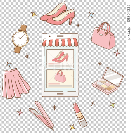 Online shopping fashion items Online shopping fashion items 89804333