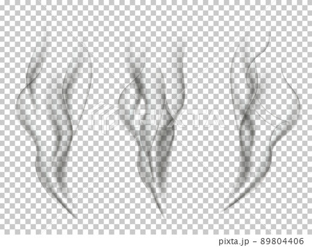 Smoke effect set. Vector smoke effects isolated on transparent background. 89804406