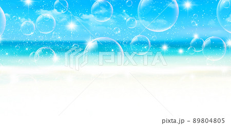 海　波　風景　背景 89804805