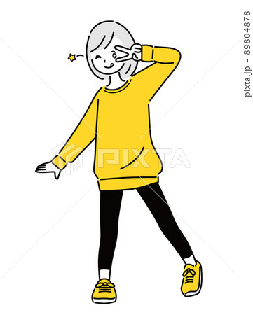 イェ～イ！女の子　全身 89804878