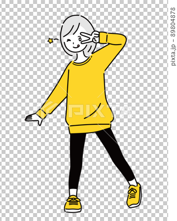 イェ～イ！女の子　全身 89804878