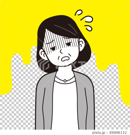 疲れた働くミドル女性 疲れた働くミドル女性 89806132