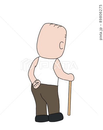後ろ姿の老人 後ろ姿の老人 89806275
