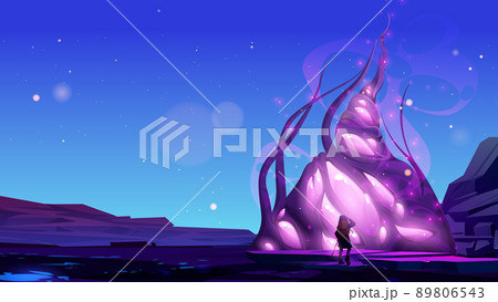 Fantasy game background with fantastic artifact 89806543