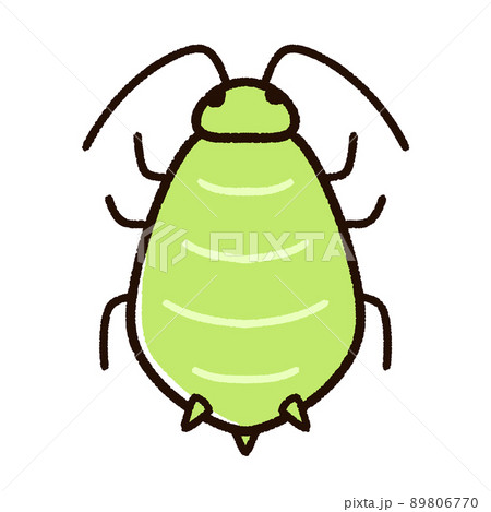 かわいいアブラムシのキャラクター 89806770