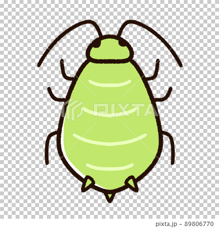 かわいいアブラムシのキャラクター 89806770