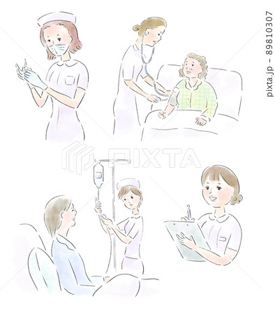 女性看護師の仕事 89810307