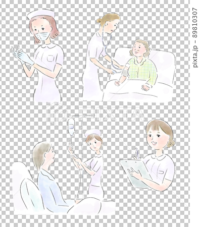 女性看護師の仕事 89810307