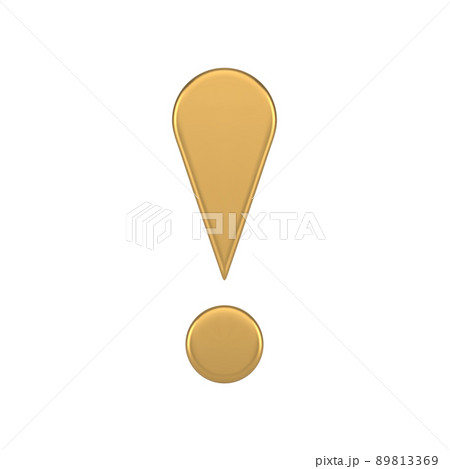 Vertical metallic glossy exclamation point attention mark expensive symbol realistic 3d icon vector Vertical metallic glossy exclamation point attention mark expensive symbol realistic 3d icon vector 89813369