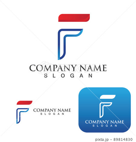 F logo Letter vector icon 89814830