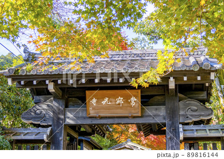 常寂光寺　嵐山　紅葉 89816144