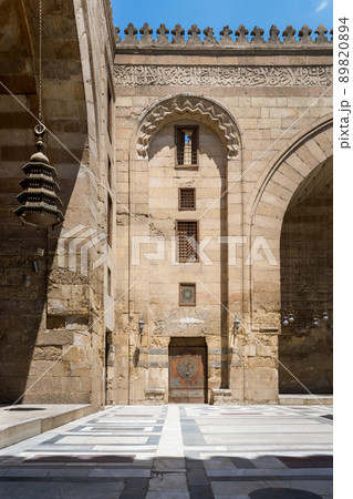 Courtyard of Mamluk era public historic mosque of Sultan Barquq, Cairo, Egypt 89820894