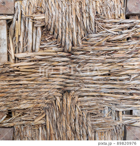 Fragment of shabby thatched wall Fragment of shabby thatched wall 89820976