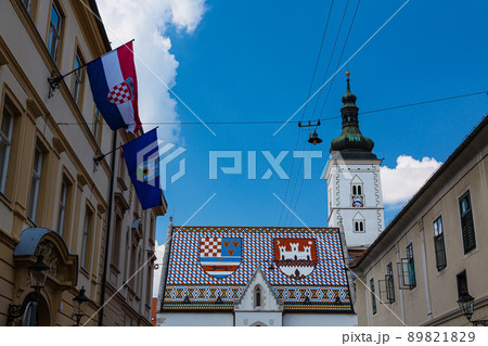 クロアチア　ザグレブの聖マルコ教会 89821829