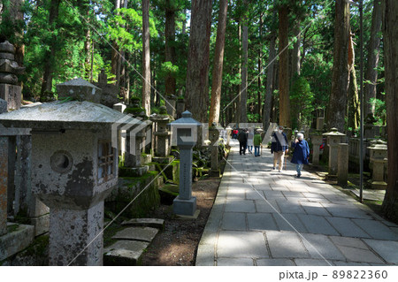 【世界遺産 紀伊山地の霊場と参詣道】高野山奥の院への参道の初夏の風景1　和歌山県伊都郡高野町 89822360