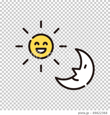 天気　朝夜【ビジネス・アイコンシリーズ】 89822368