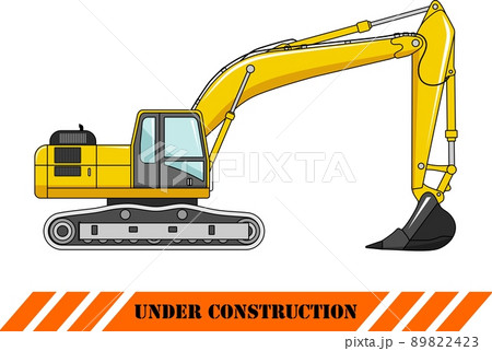 Excavator. Heavy construction machine. 89822423