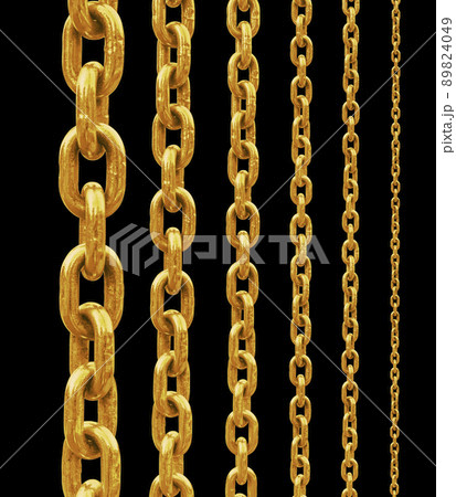Golden chain isolated 89824049