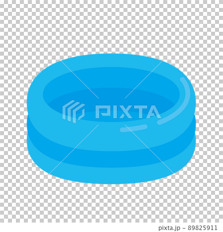 シンプルで可愛いビニールプールのイラスト 白背景 クリップアート ベクター シンプルで可愛いビニールプールのイラスト 白背景 クリップアート ベクター 89825911