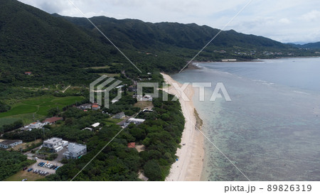 【空撮】石垣島 米原ビーチ 89826319