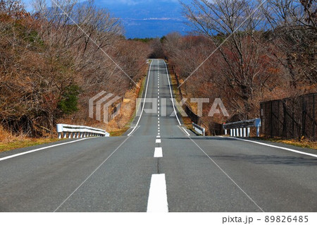 静岡県の朝霧高原の景色 89826485