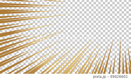 金色風グラデーションの集中線の効果線素材 89826601