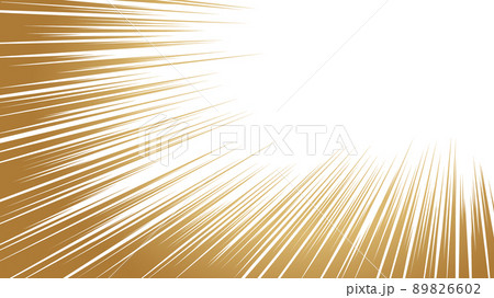 金色風グラデーションの集中線の効果線素材 金色風グラデーションの集中線の効果線素材 89826602