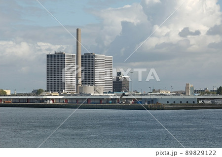 Rotterdam cityscape warehouse near the ports Rotterdam cityscape warehouse near the ports 89829122