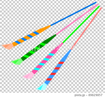 Handheld fireworks illustrations to enjoy on summer nights 89829857