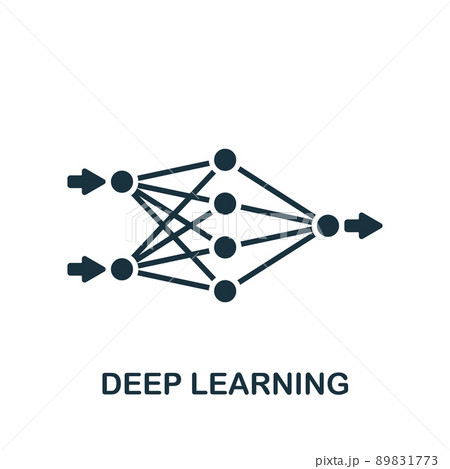 Deep Learning icon. Monochrome simple Industry 4.0 icon for templates, web design and infographics 89831773