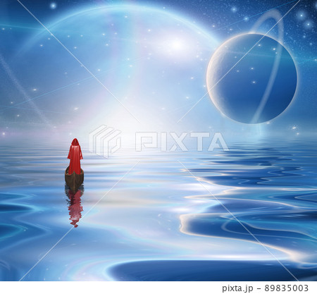 Exosolar Planets Rise over quiet waters 89835003