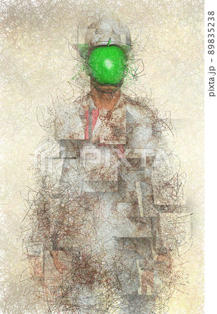 Green apple abstract 89835238