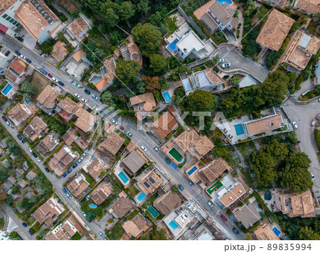 Beautiful aerial harbour of Port de Soller, Mallorca, Spain Beautiful aerial harbour of Port de Soller, Mallorca, Spain 89835994