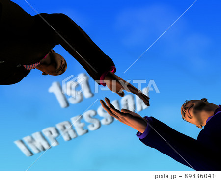 Meeting of two men 89836041