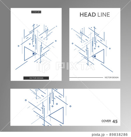 Modern abstract geometric background. Creative triangles style. Geometric template illustration 89838286