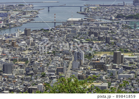 徳島市街地　新町川河口周辺　徳島県徳島市 89841859