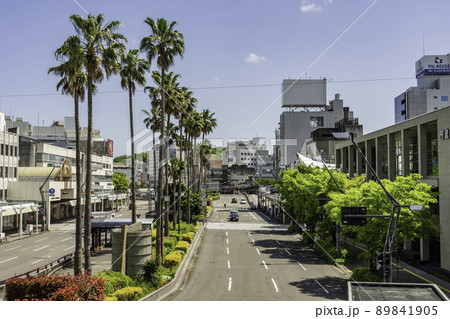 徳島市街地　新町橋通り　徳島県徳島市 89841905