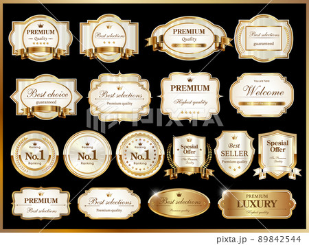 高級感ある白金のタイトルベース 89842544