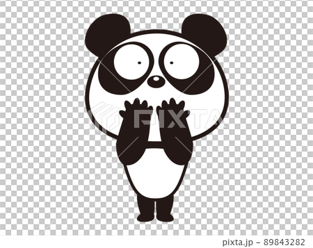びっくりしたパンダ 89843282