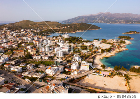 High angle view of Ksamil, Albania 89843859